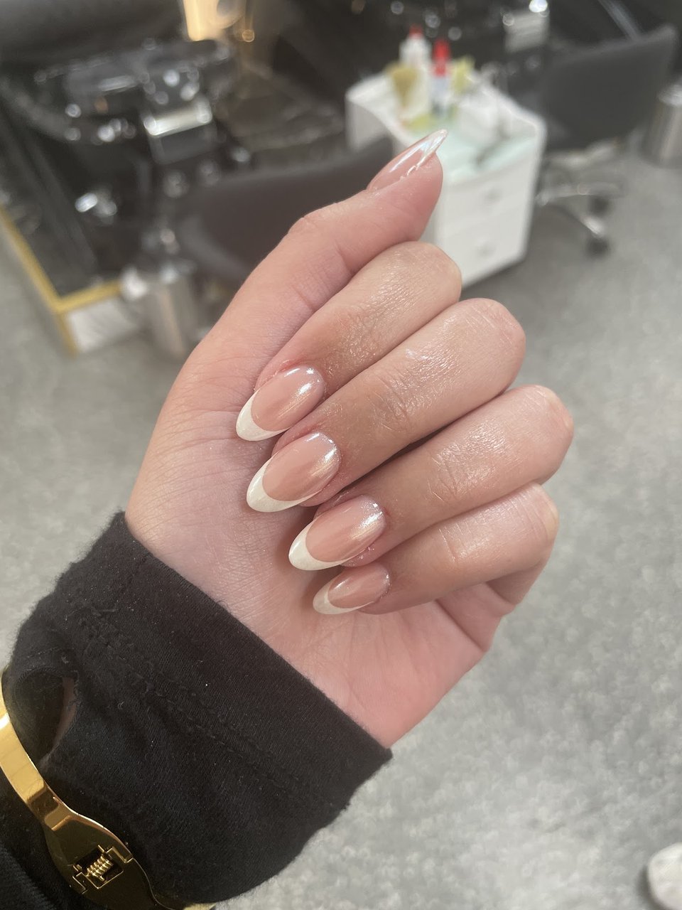 Natural French in almond shape