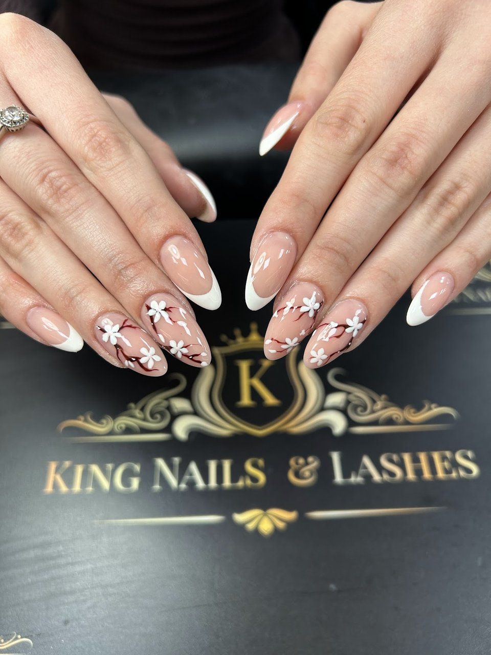 French with painted flowers